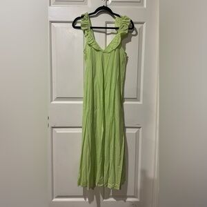 H&M LIME GREEN MAXI DRESS